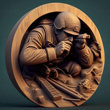 3D model World War II Sniper Call to Victory game (STL)